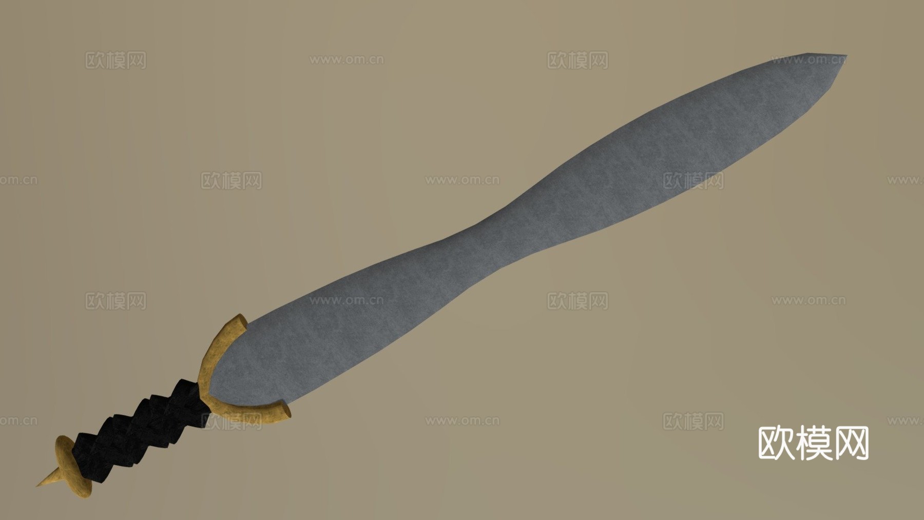 超狂狼之剑63d模型下载（渲染图1）