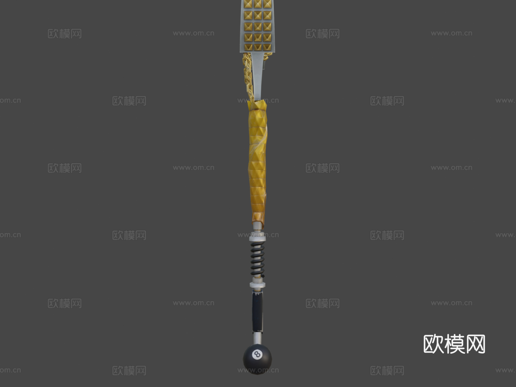 采集工具离合斧3d模型下载（渲染图7）