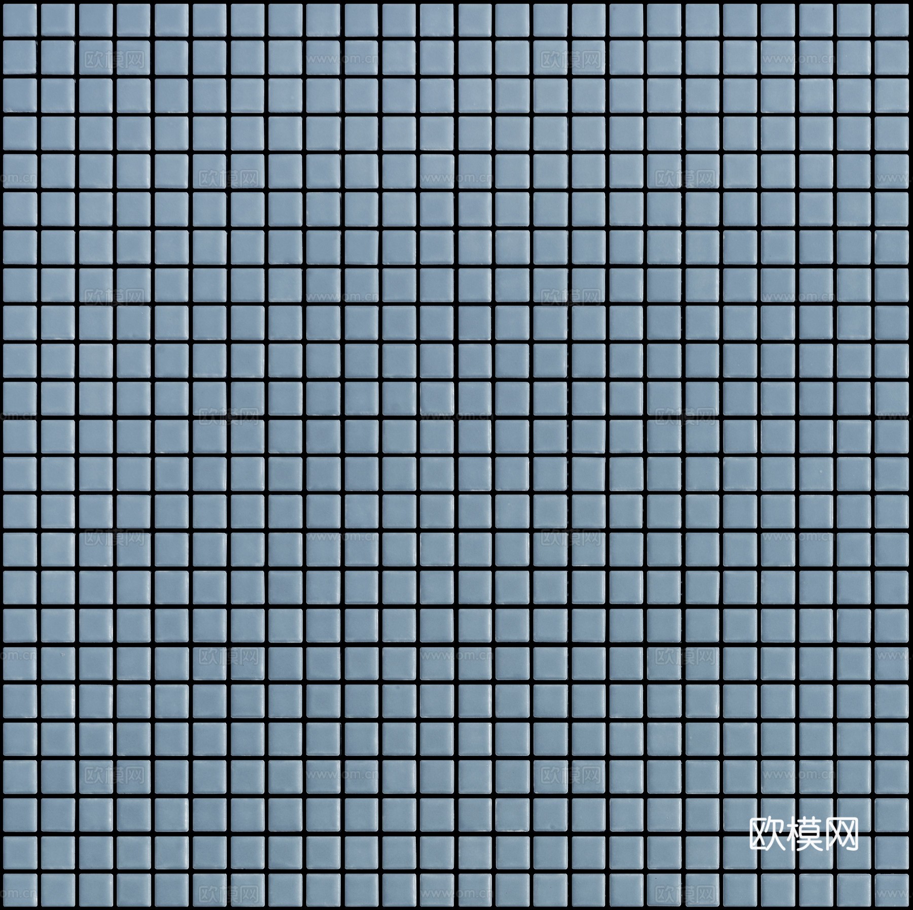 蓝色方格瓷砖马赛克