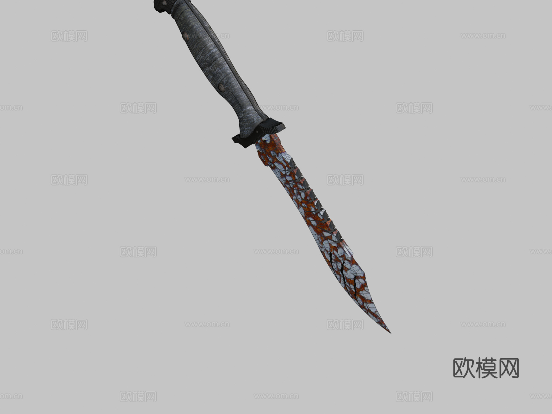 鲍伊锈蚀3d模型下载（渲染图2）