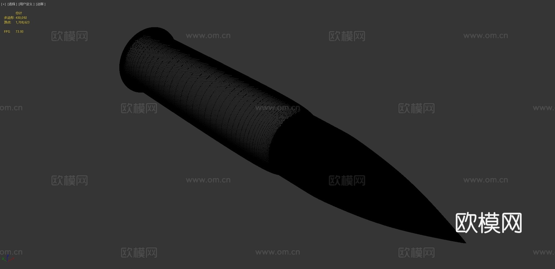 狙击弹3d模型下载（渲染图4）