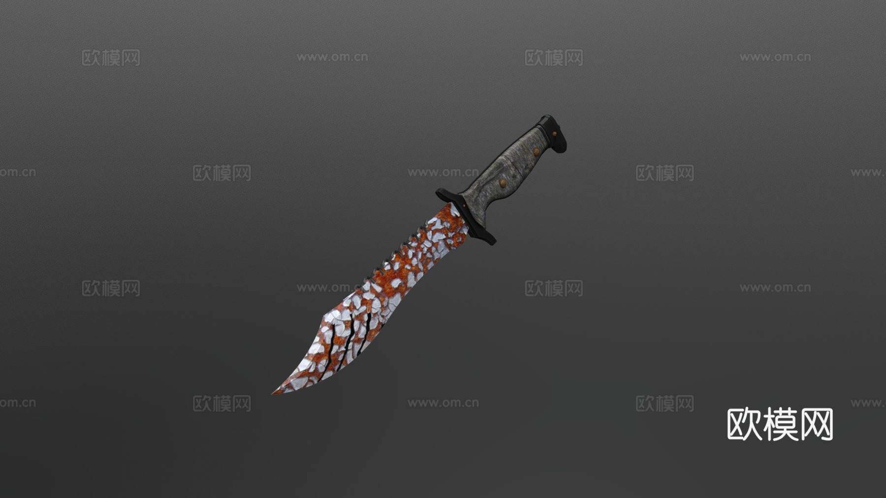 鲍伊锈蚀3d模型下载（渲染图1）
