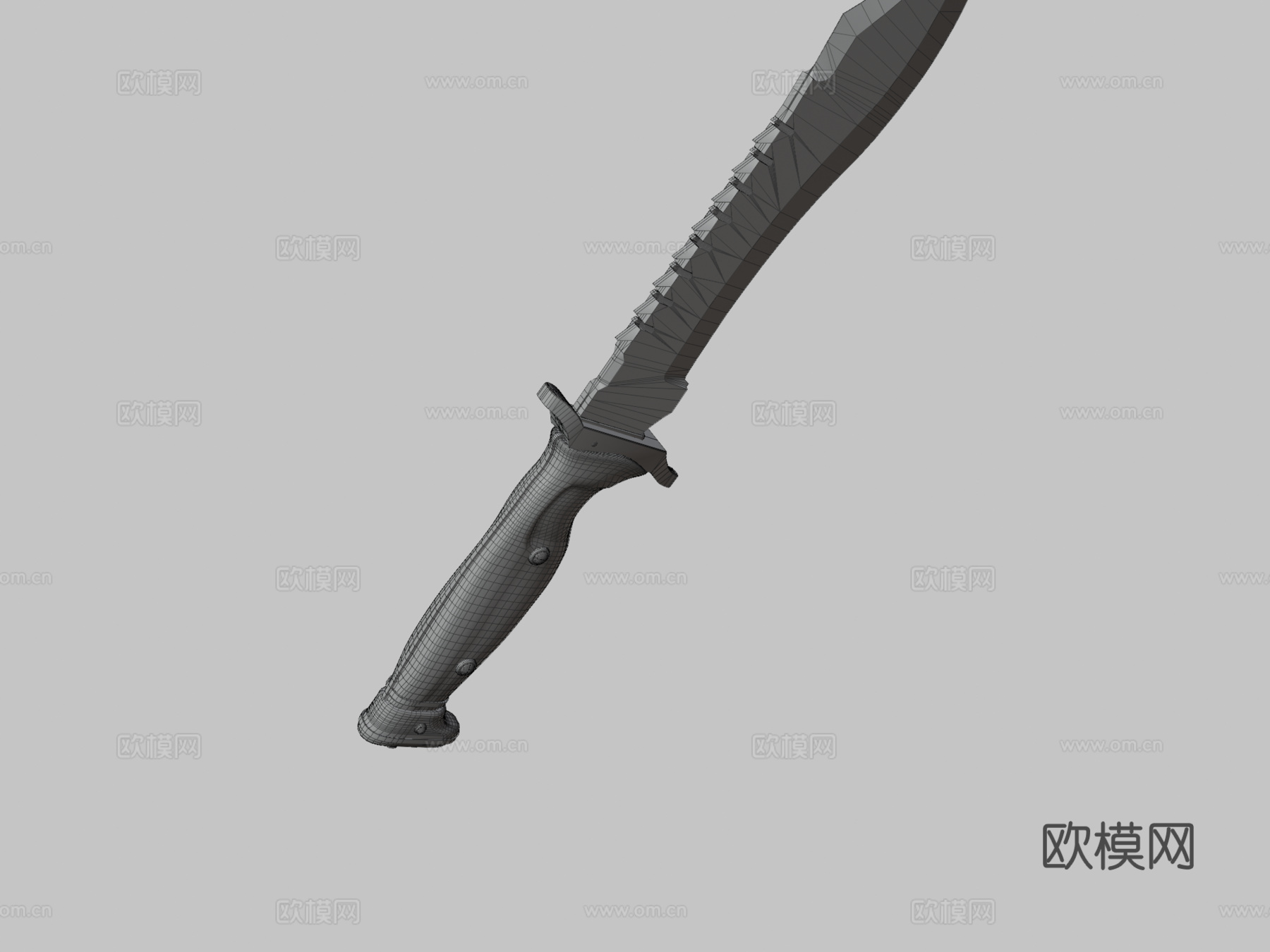 鲍伊刀彩色油墨3d模型下载（渲染图3）