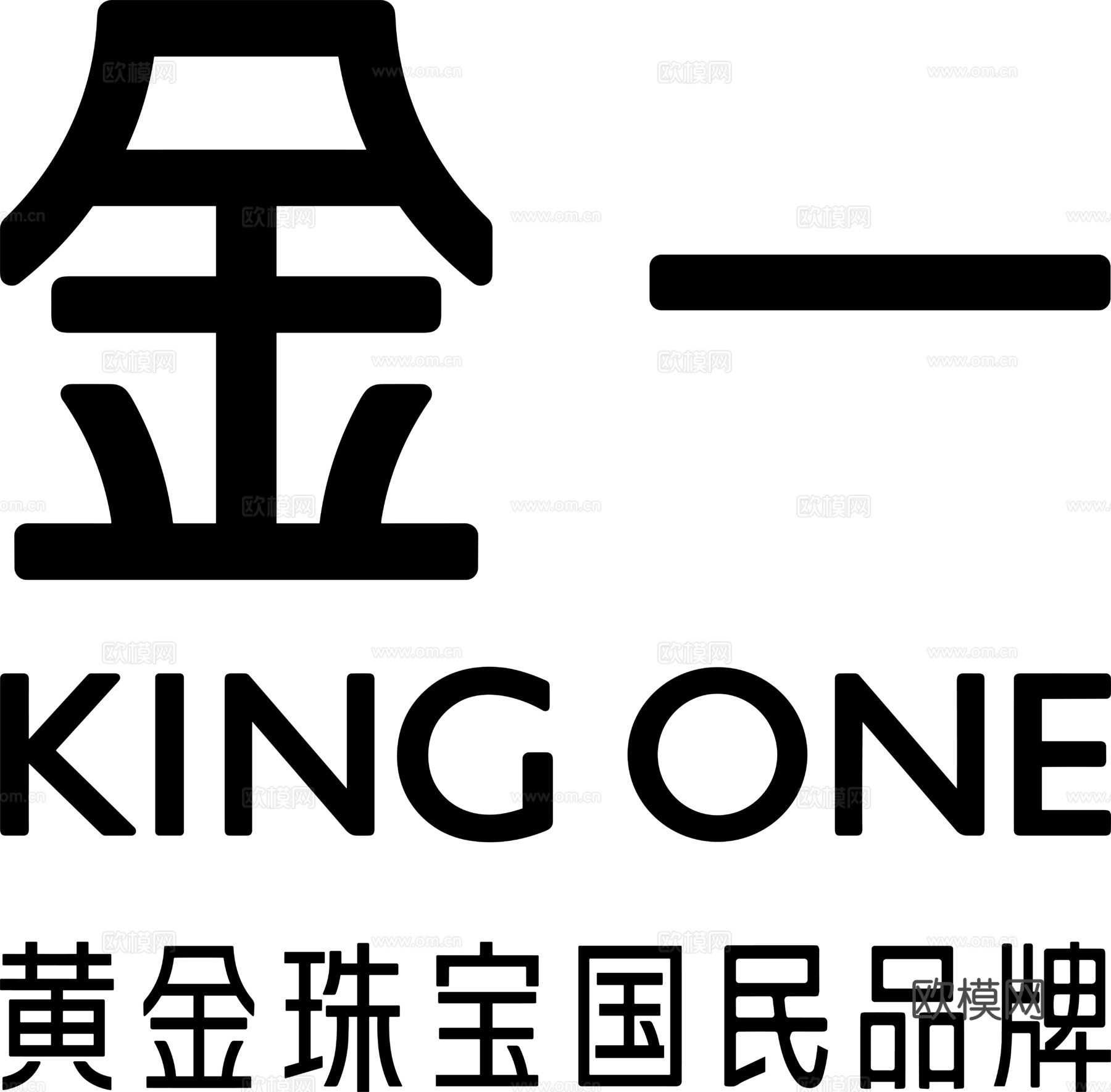 金一，黄金珠宝logo