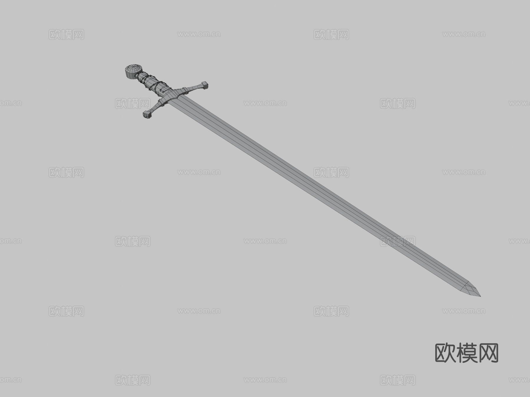 基础之剑3d模型下载（渲染图3）