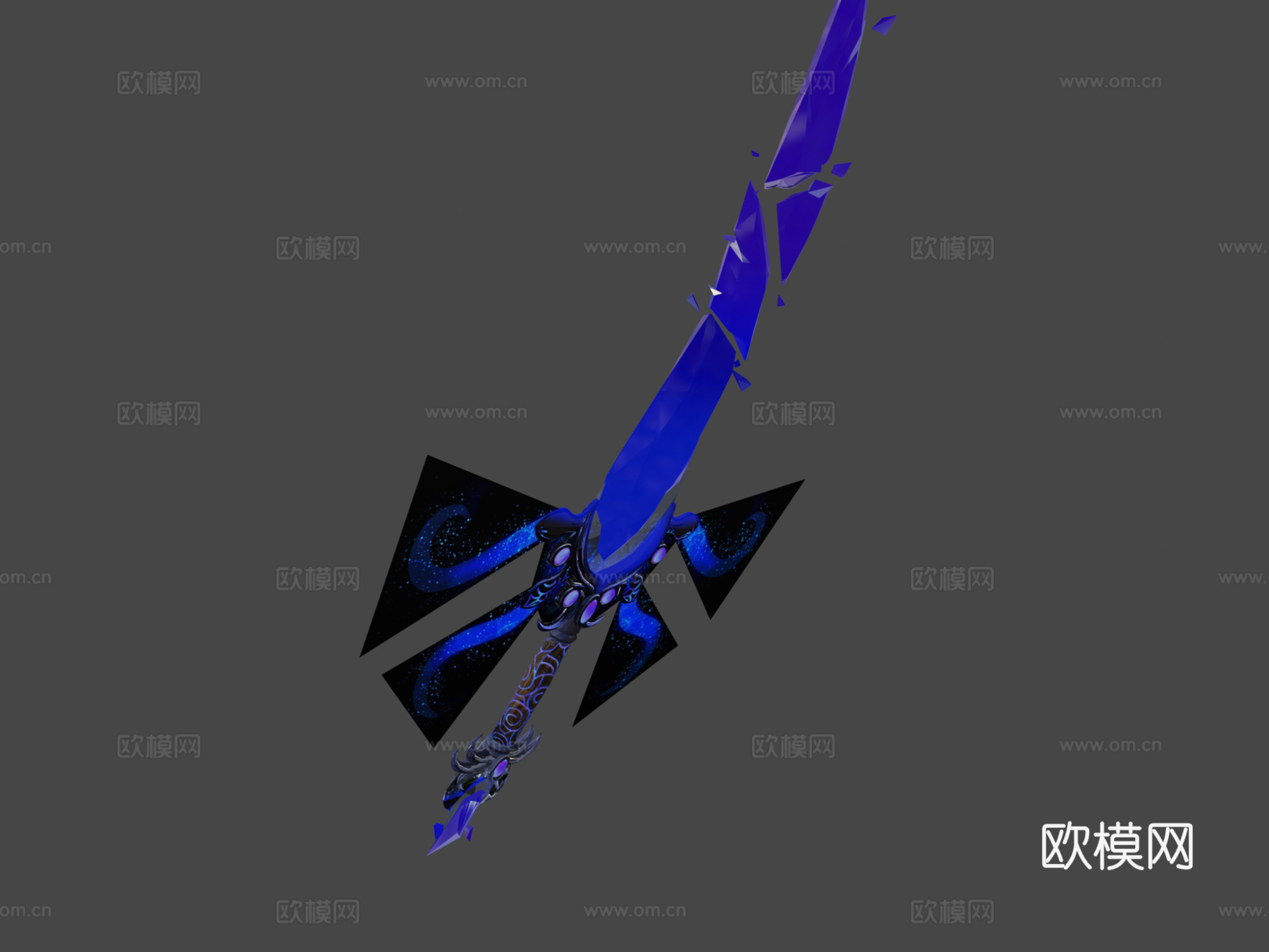 黑冰魔法剑3d模型下载（渲染图5）