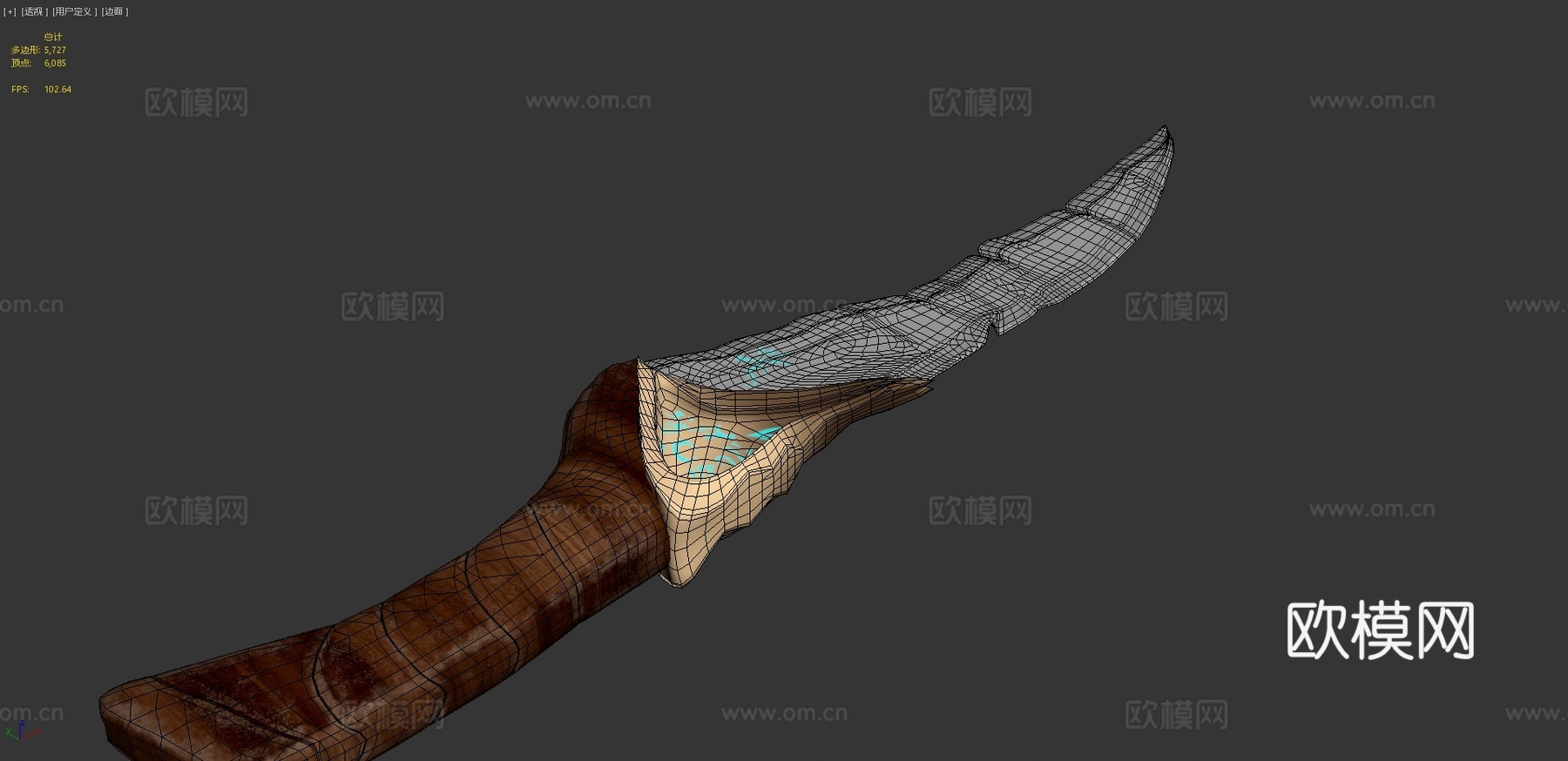 古刀3d模型下载（渲染图4）