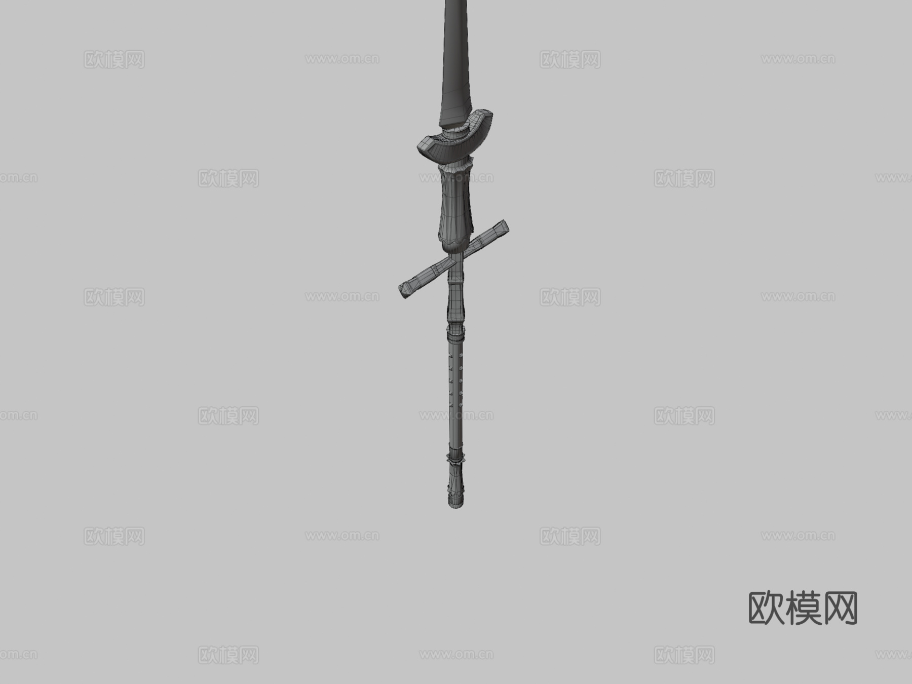 屠龙枪3d模型下载（渲染图3）