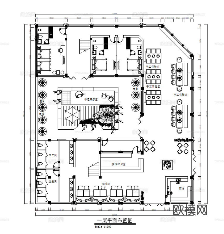 14套乡村民宿农家乐CAD平面设计方案最新整理合集cad施工图