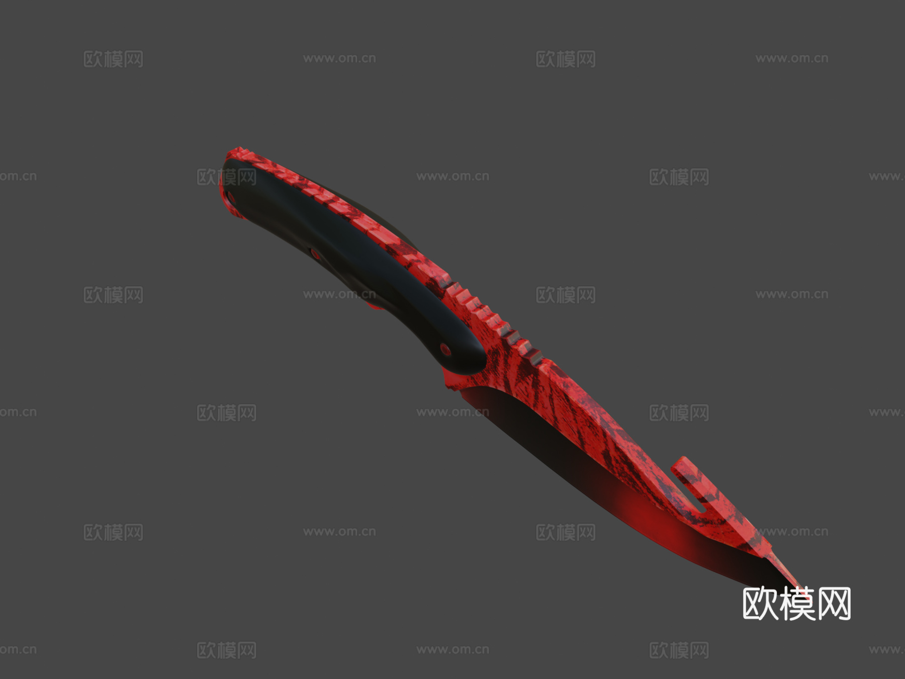 剑齿虎肠刀皮肤3d模型下载（渲染图6）