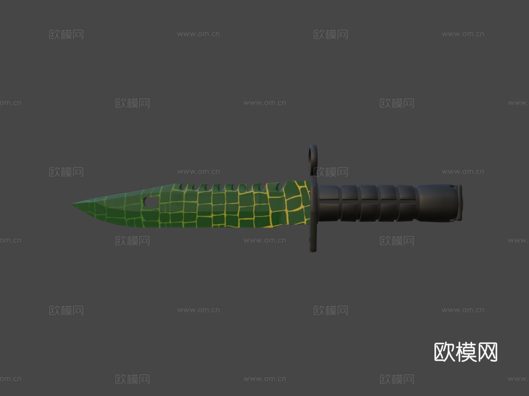 M9刺刀爬虫3d模型下载（渲染图7）