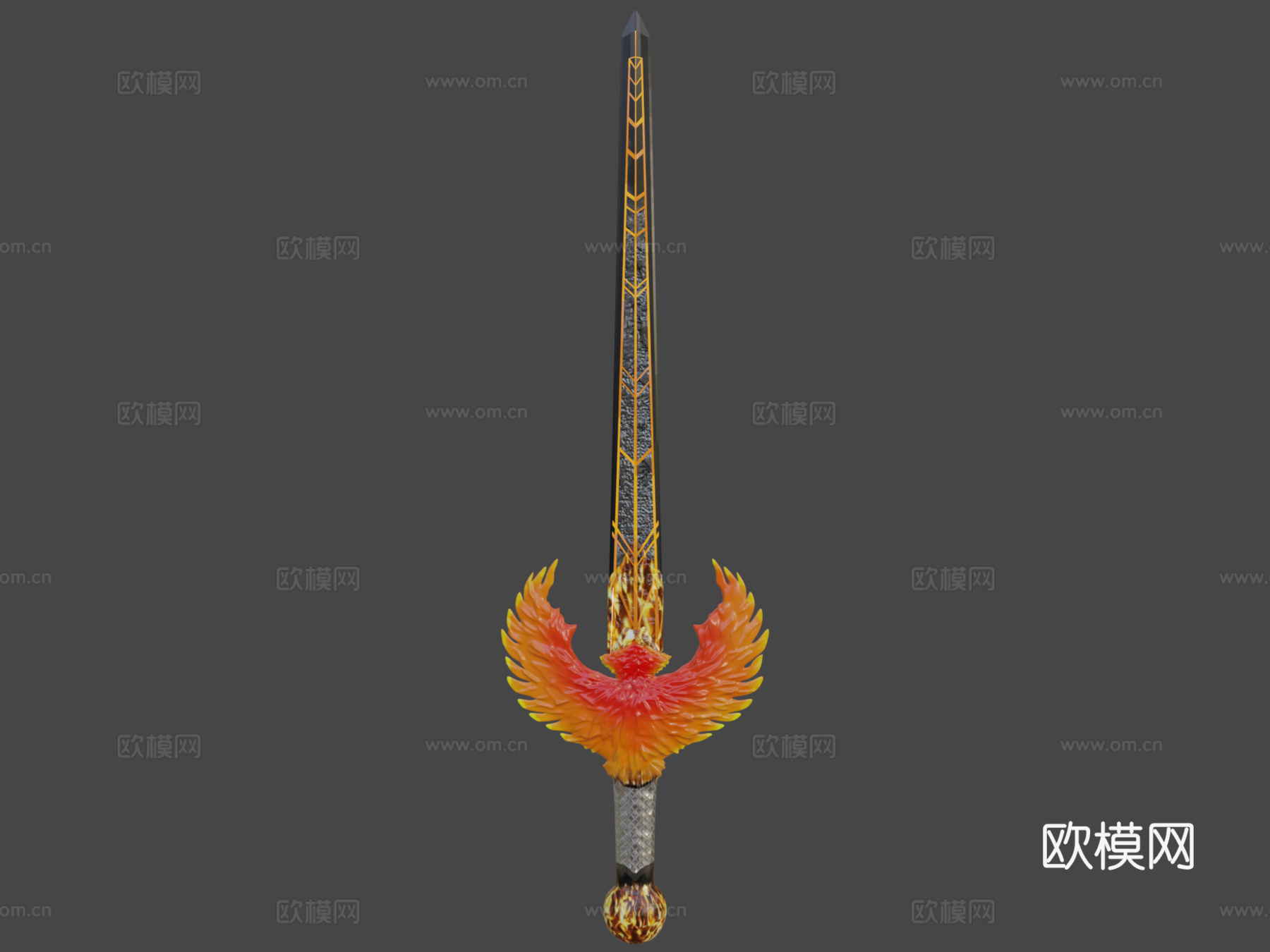 黑暗凤凰剑3d模型下载（渲染图6）