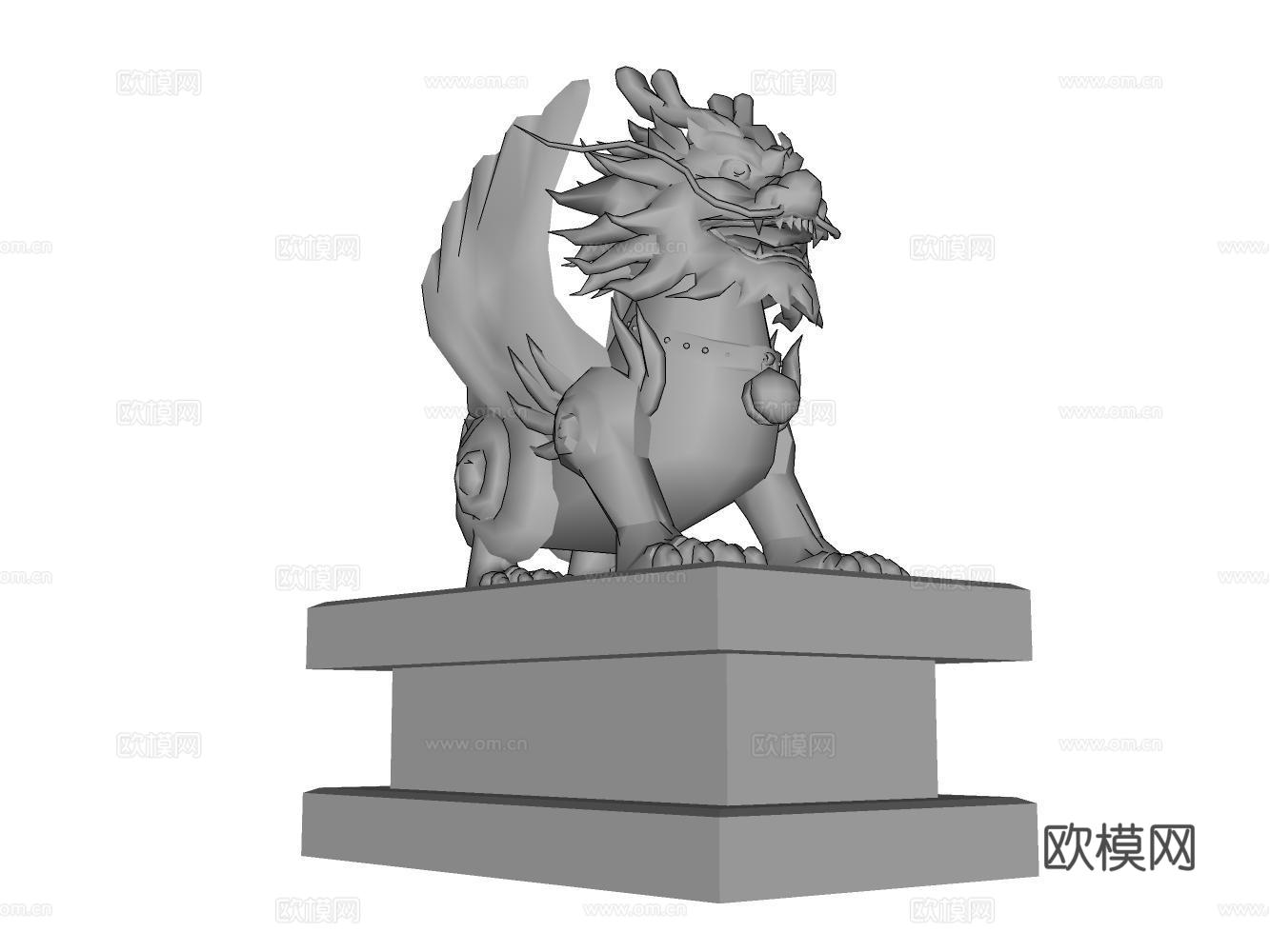 家具饰品雕塑室外小品器材设备su模型