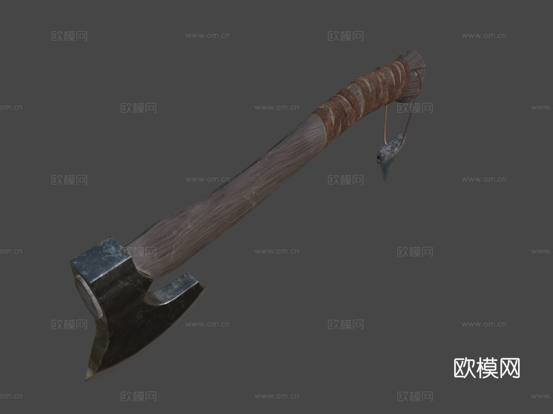 工匠手斧3d模型下载（渲染图8）