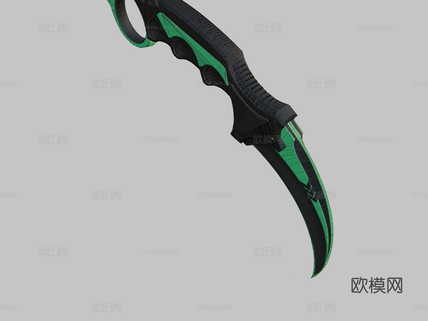 爪刀箭矢3d模型下载（渲染图2）