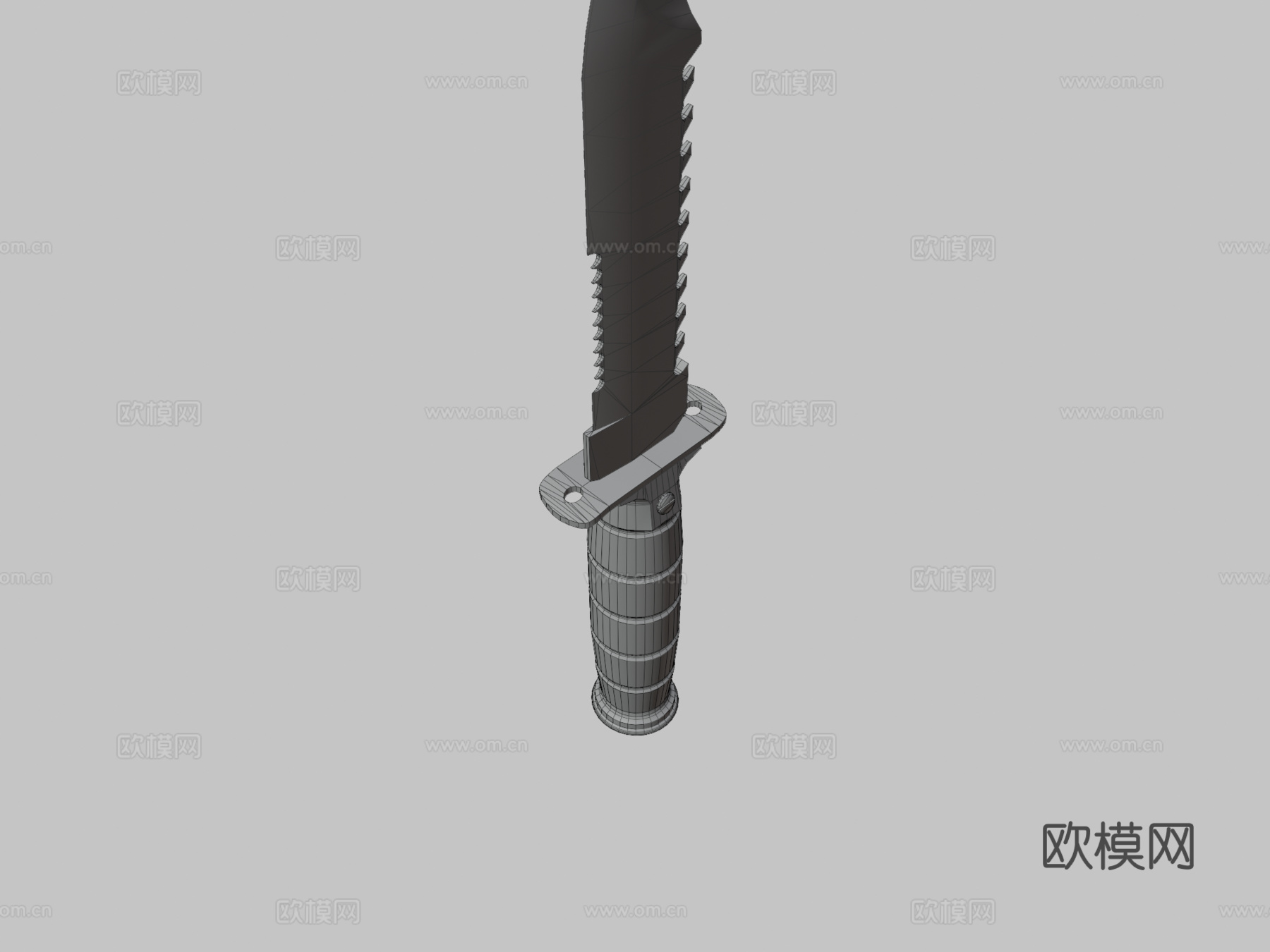 军刀低多边形3d模型下载（渲染图3）