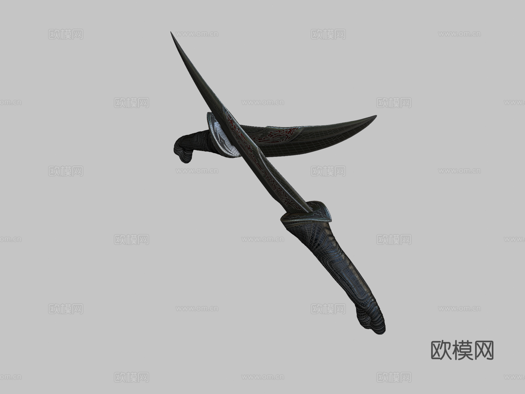 德拉克斯之刃3d模型下载（渲染图2）