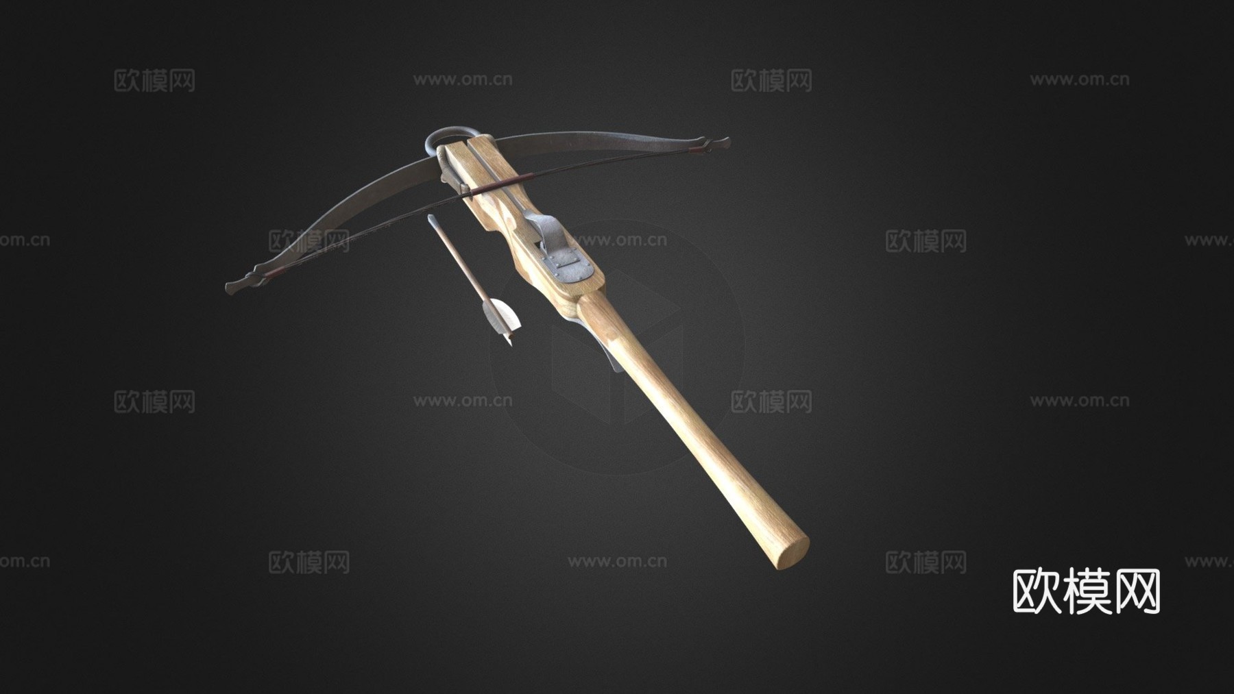 弩CG模型3d模型下载（渲染图1）