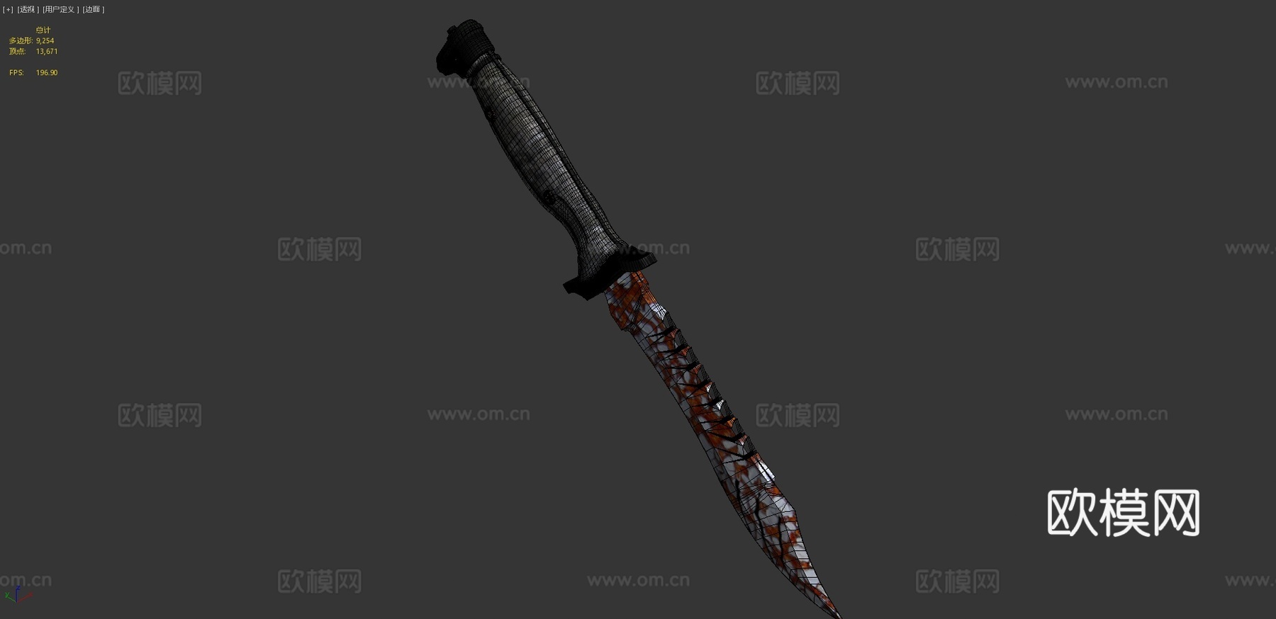 鲍伊锈蚀3d模型下载（渲染图4）