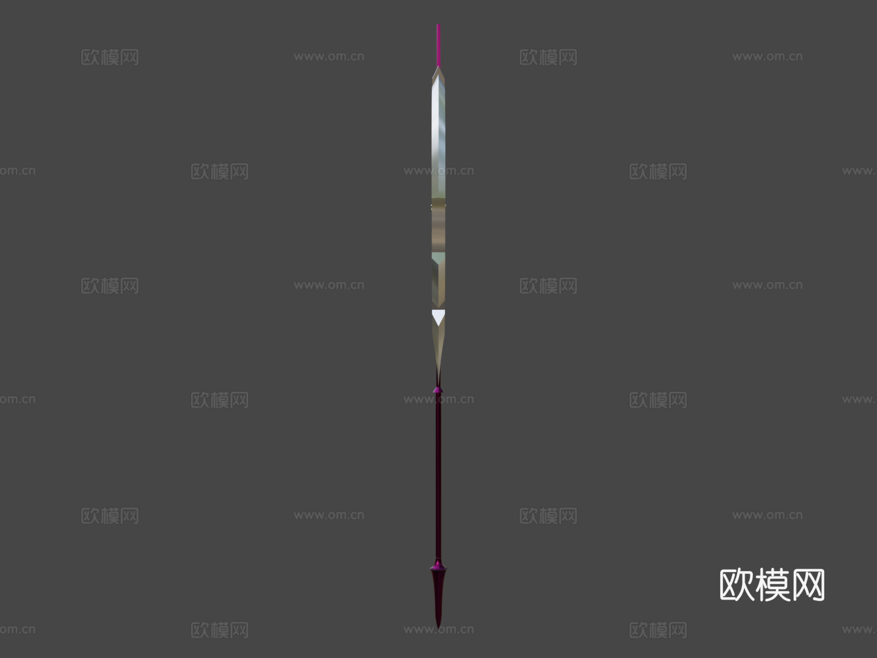 罗丽墨丘利的戟制作中3d模型下载（渲染图6）