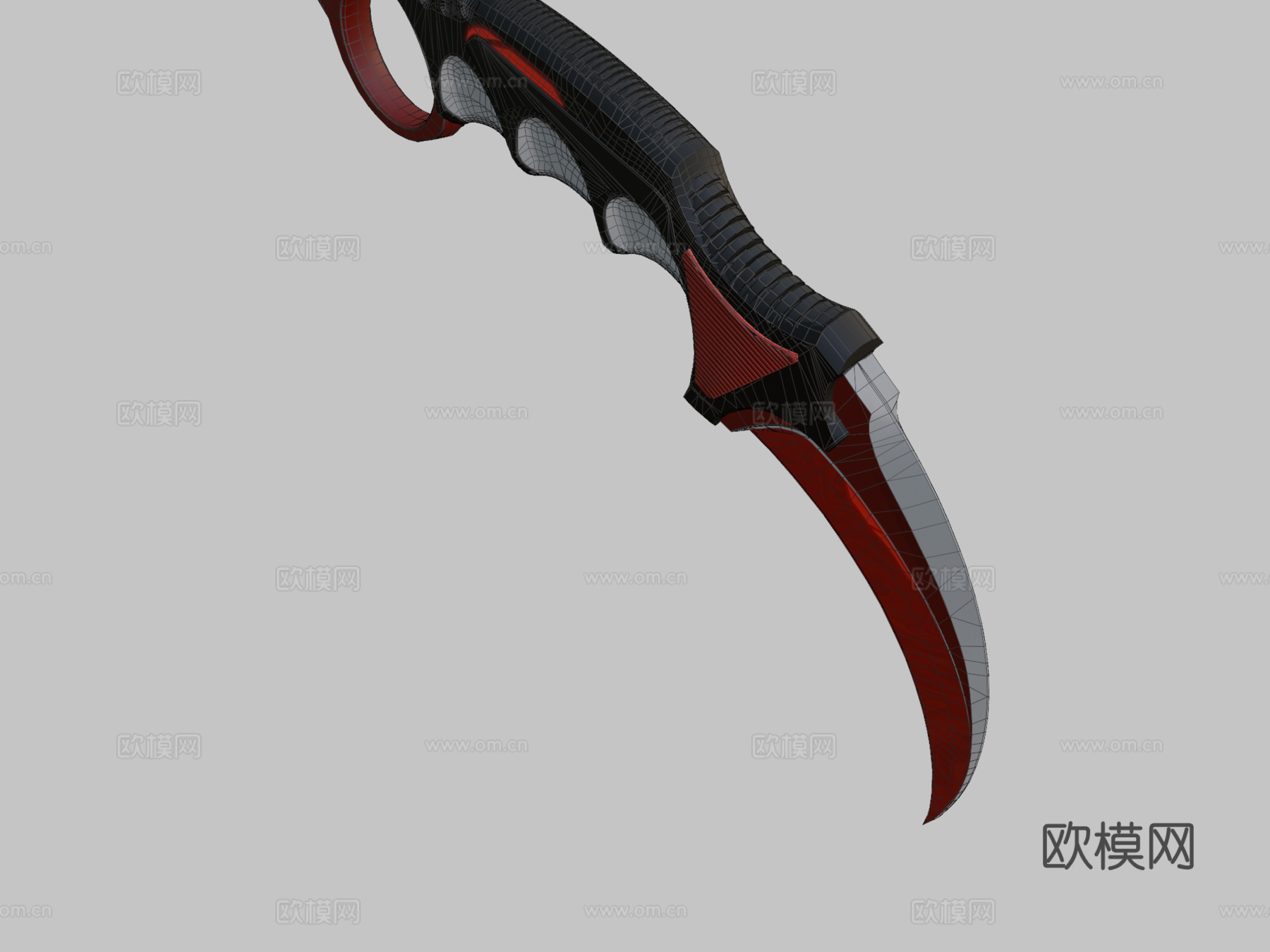 爪刀瞬间分裂3d模型下载（渲染图2）