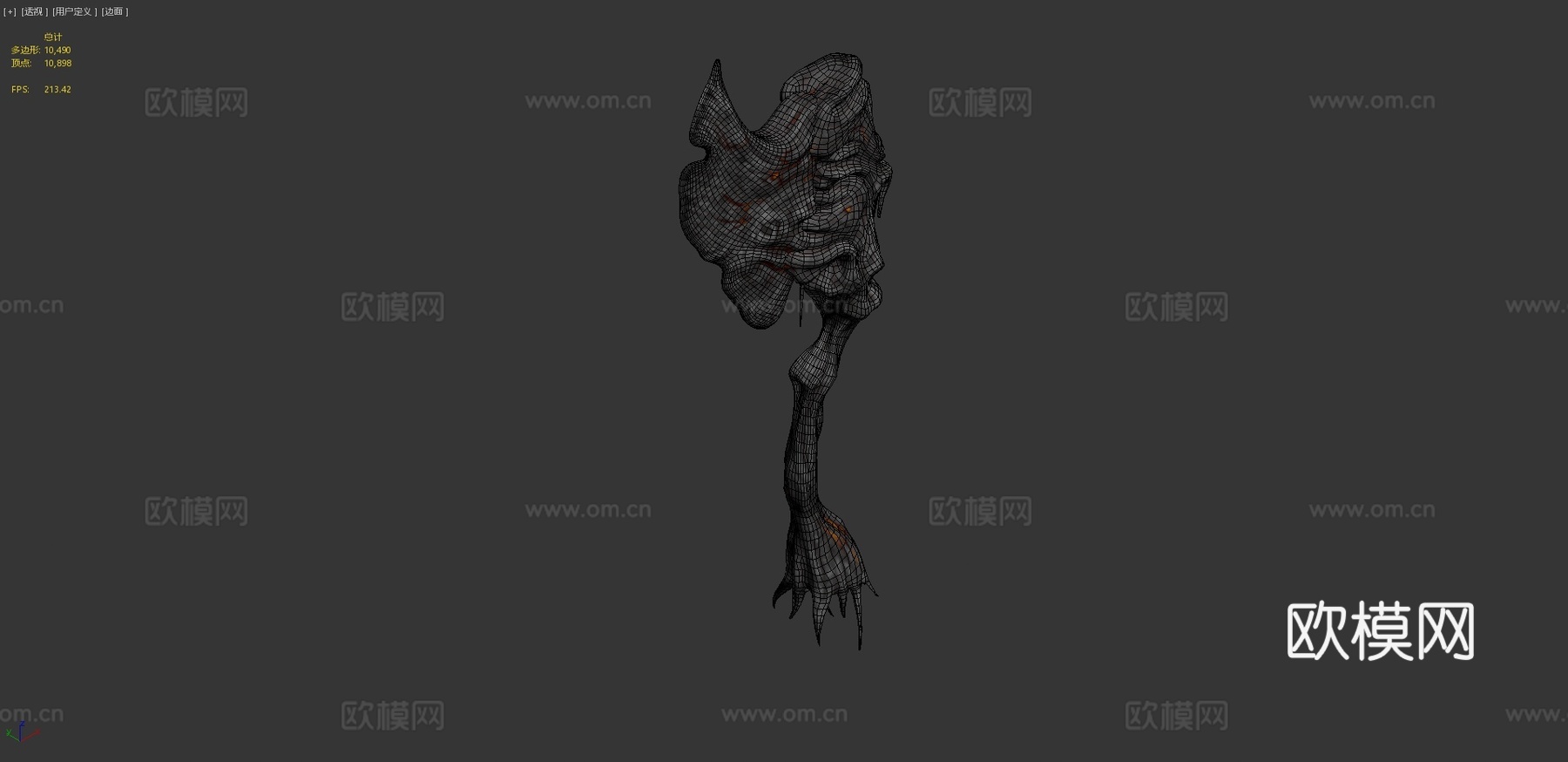 恶魔巨斧黑暗之魂III3d模型下载（渲染图4）