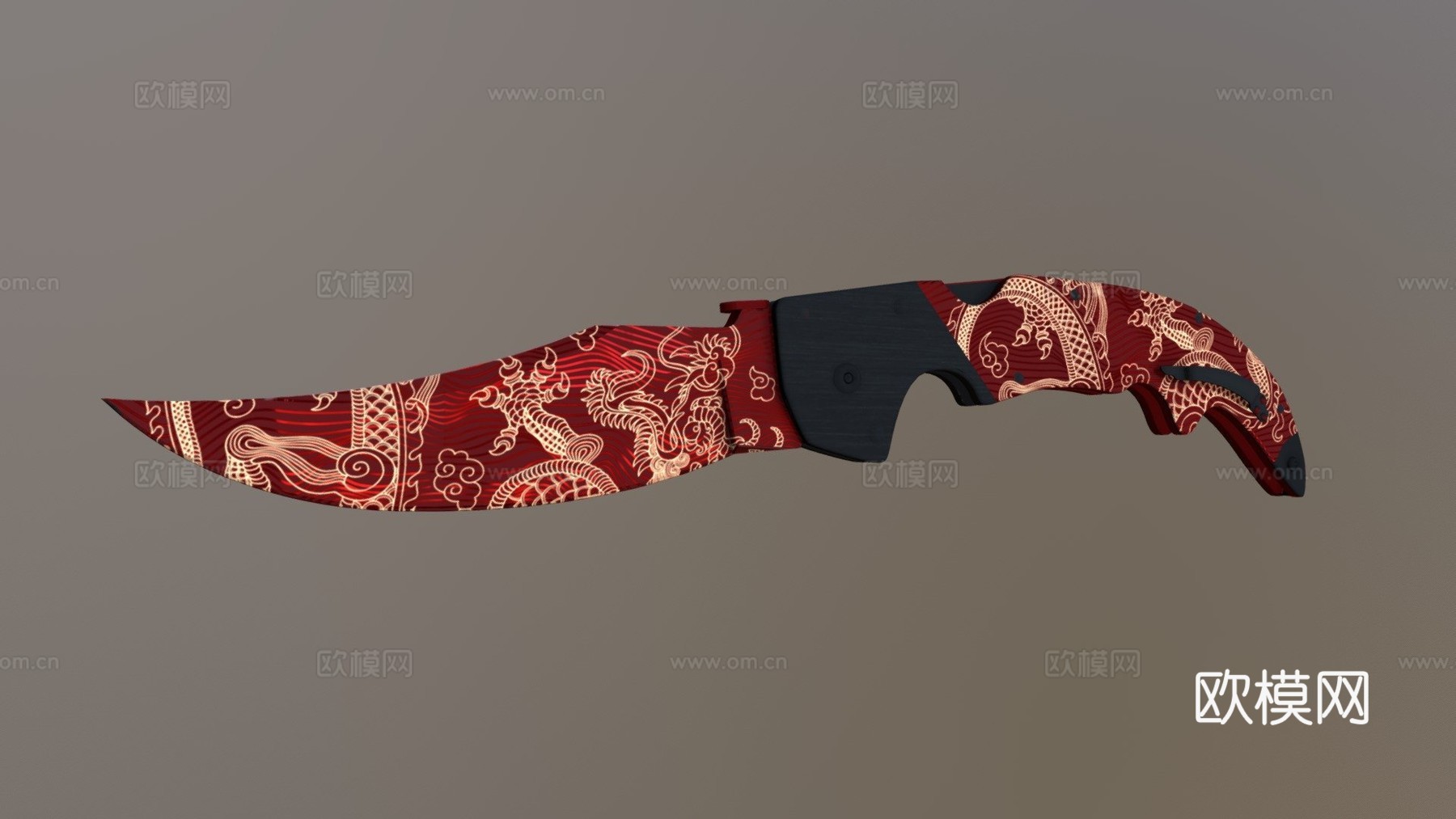 弯刀AIDOTU3d模型下载（渲染图1）