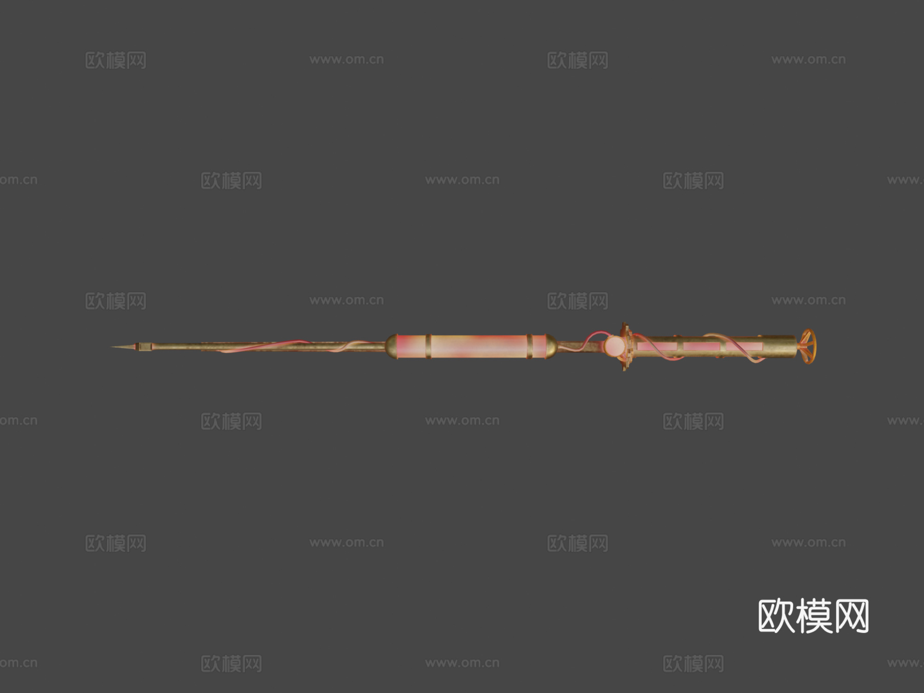 蒸汽朋克金剑发光23d模型下载（渲染图5）