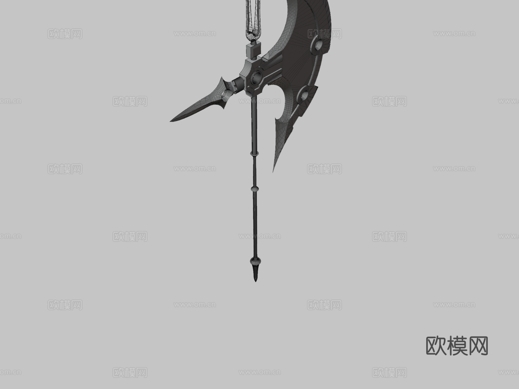 罗丽墨丘利的戟制作中3d模型下载（渲染图3）