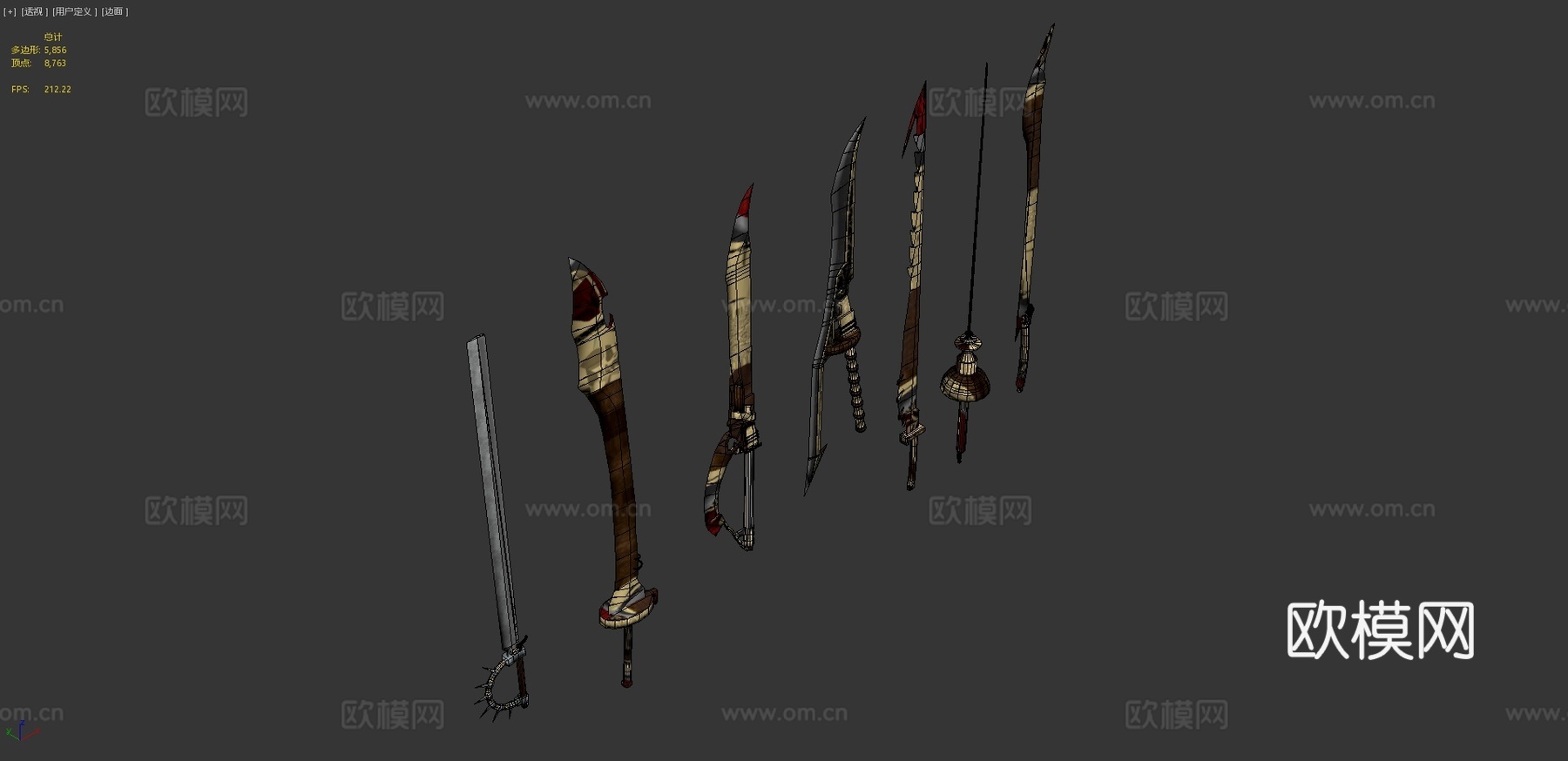 皇家之剑3d模型下载（渲染图4）