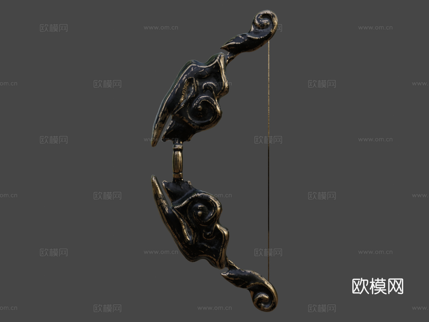 古弓3d模型下载（渲染图5）