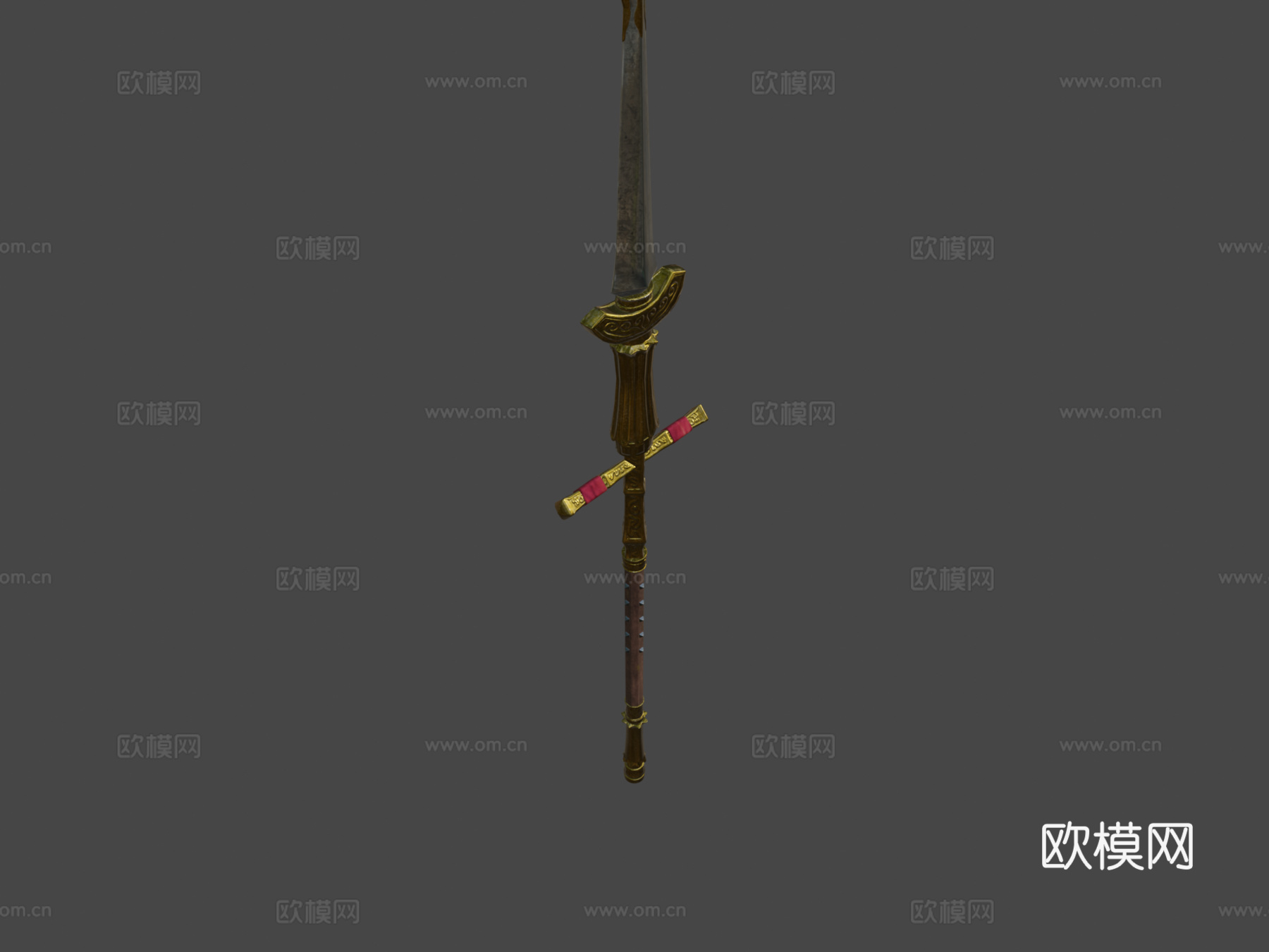 屠龙枪3d模型下载（渲染图7）