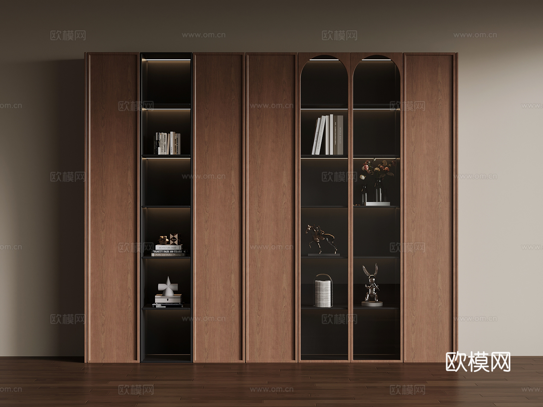 中古风衣柜su模型