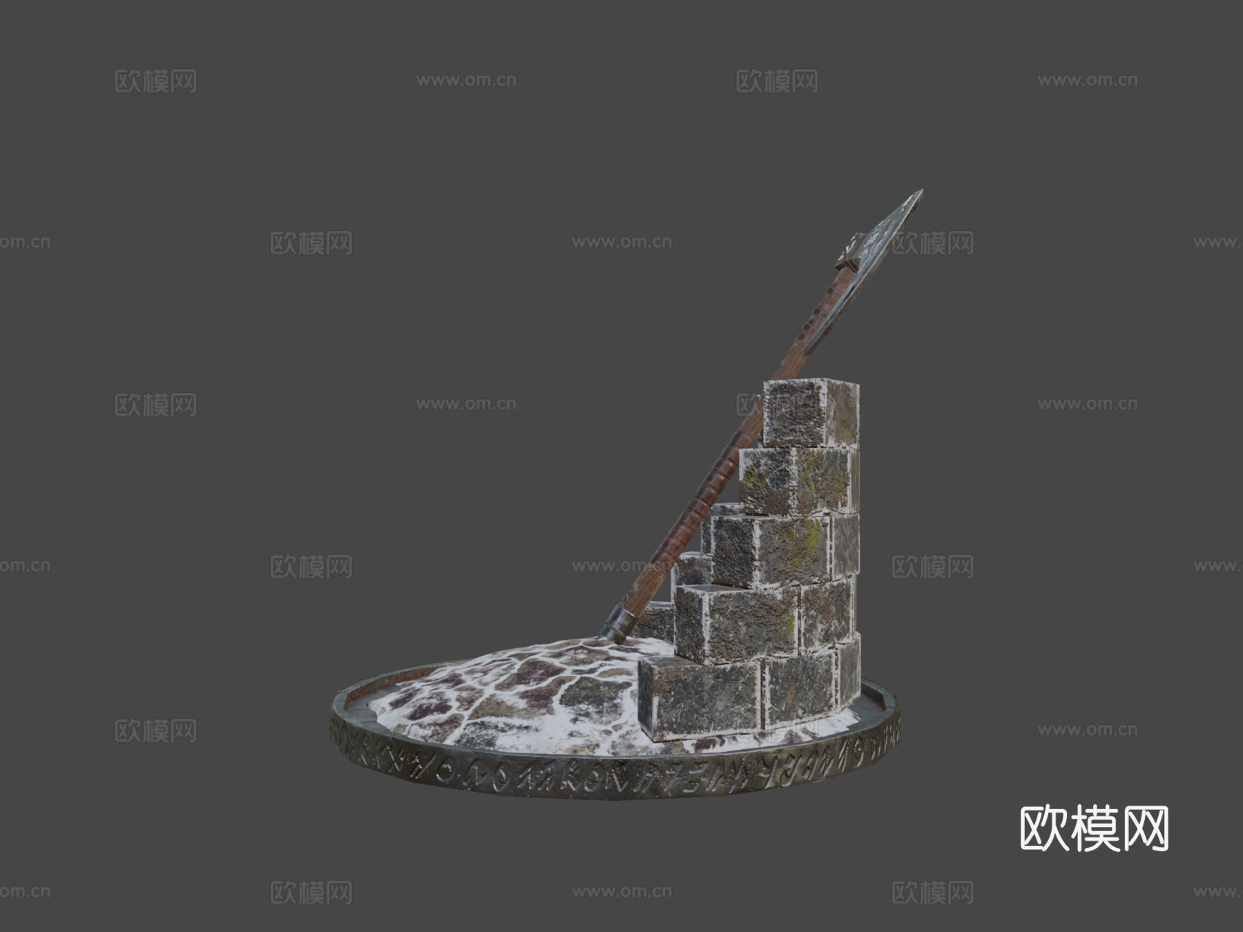 维京战斧3d模型下载（渲染图8）