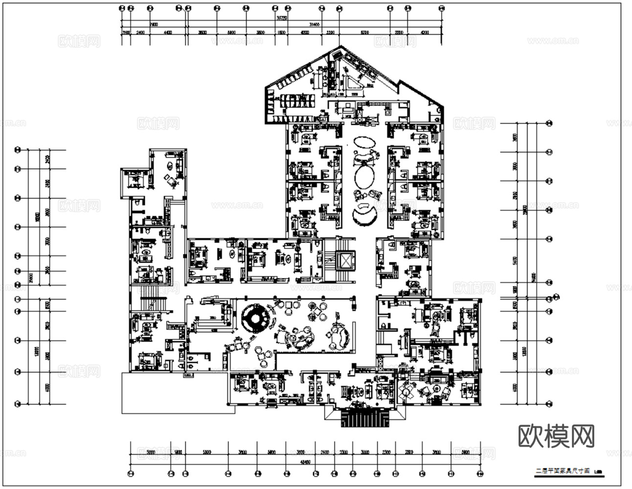 6套现代月子中心会所妇产医院CAD施工图最新整理合集cad施工图
