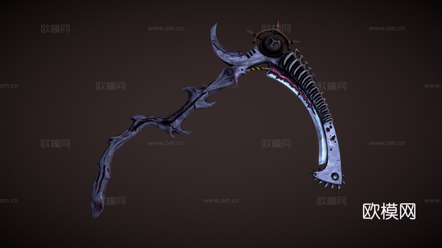 寂静莫塔里昂镰刀3d模型下载（渲染图1）