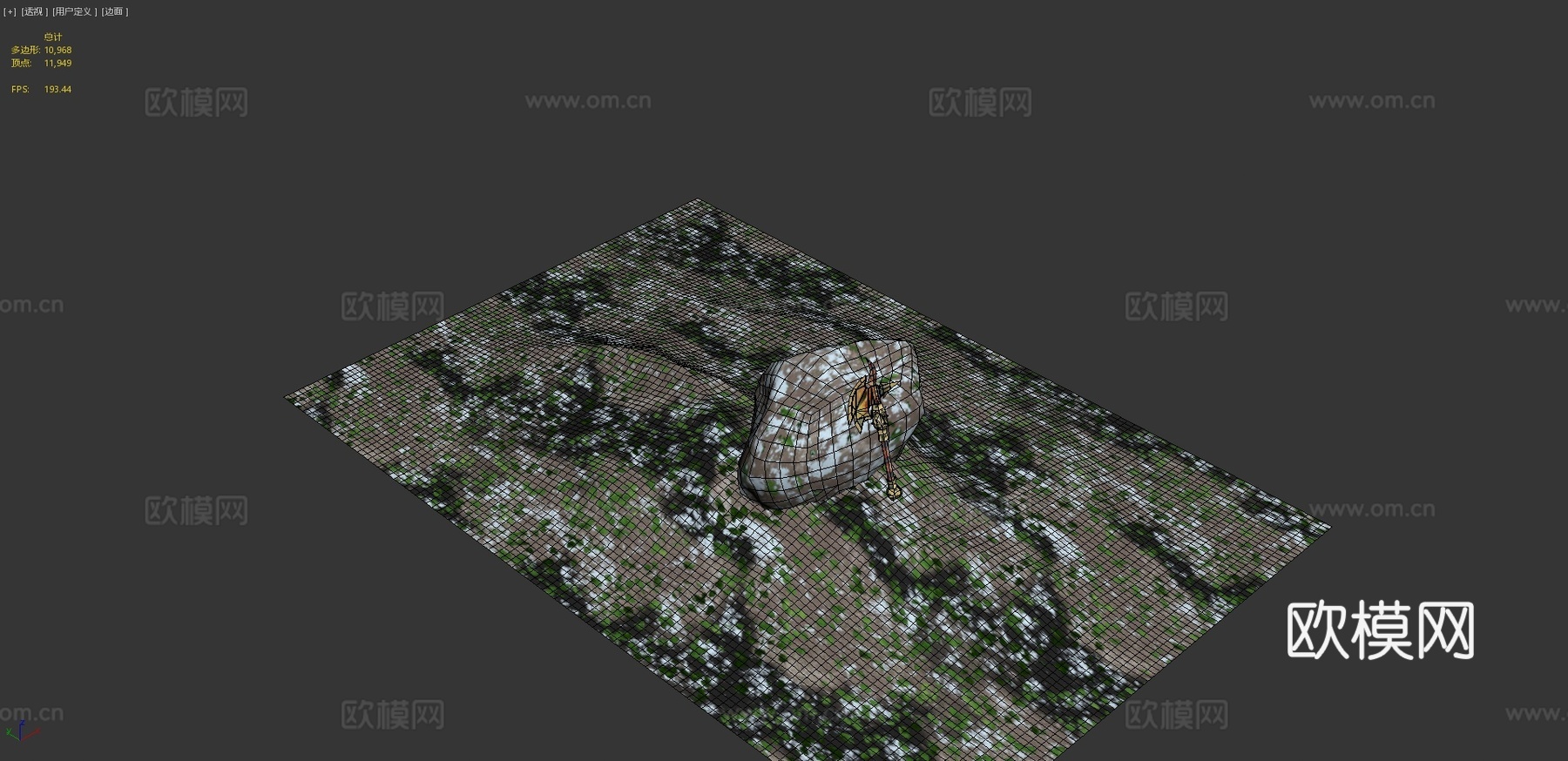 失落神殿之斧3d模型下载（渲染图4）