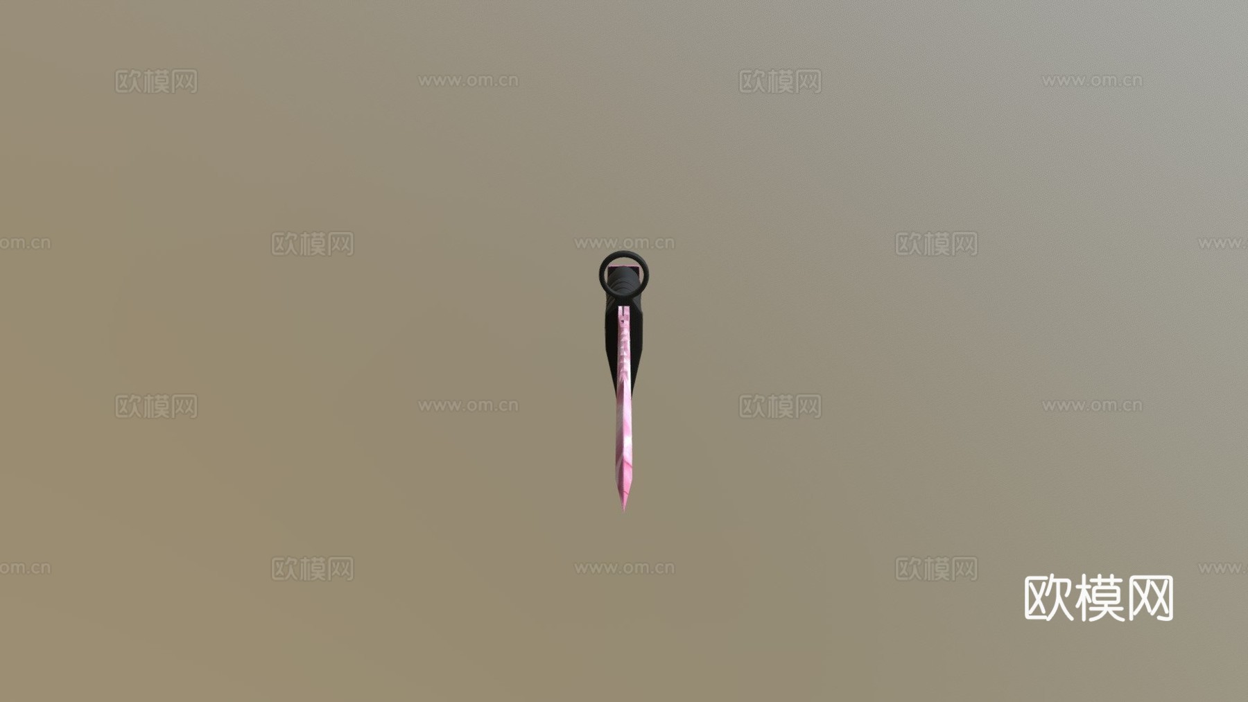 M9刺刀3d模型下载（渲染图1）