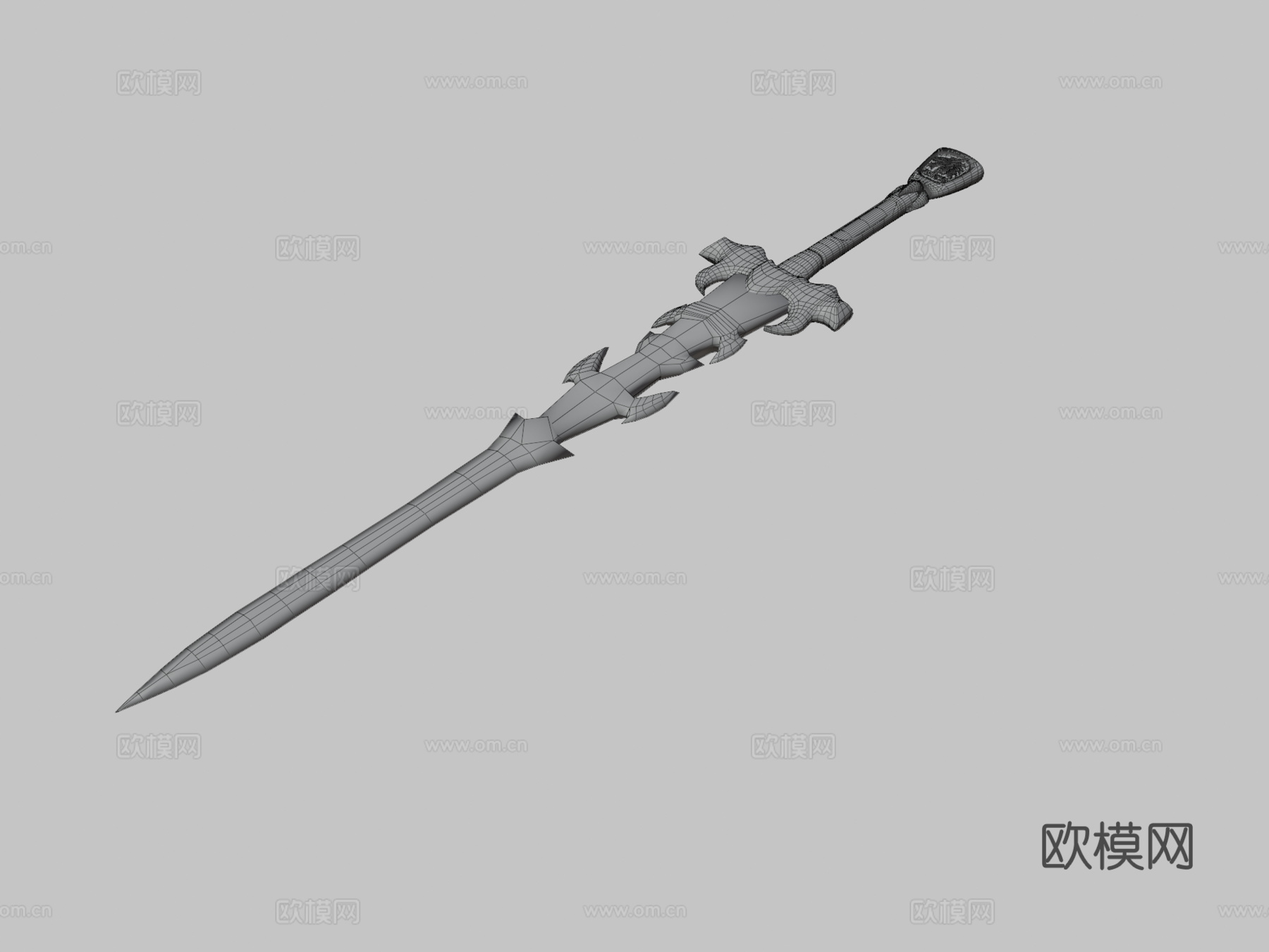 龙之剑3d模型下载（渲染图3）