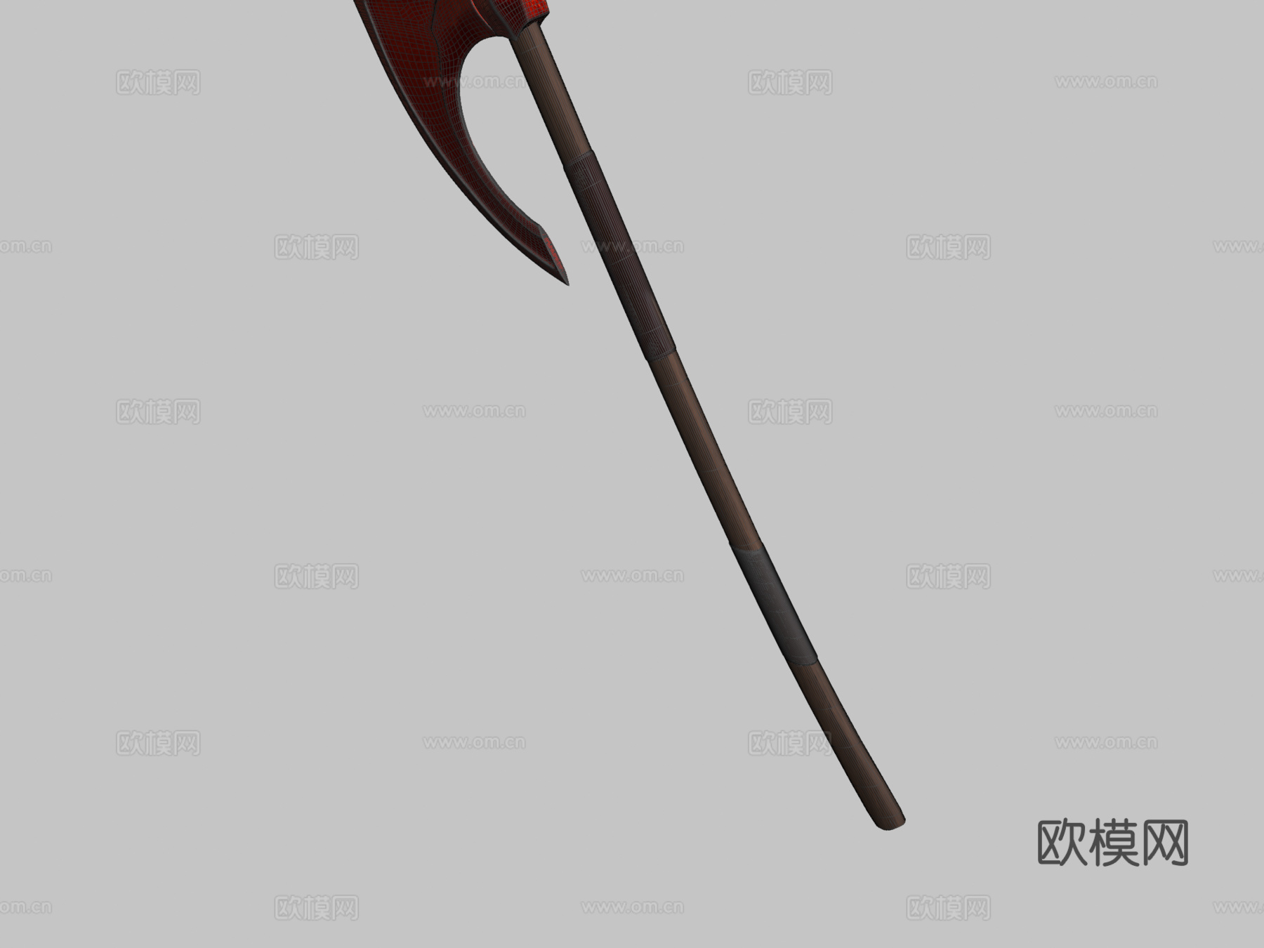 北欧战斧3d模型下载（渲染图2）
