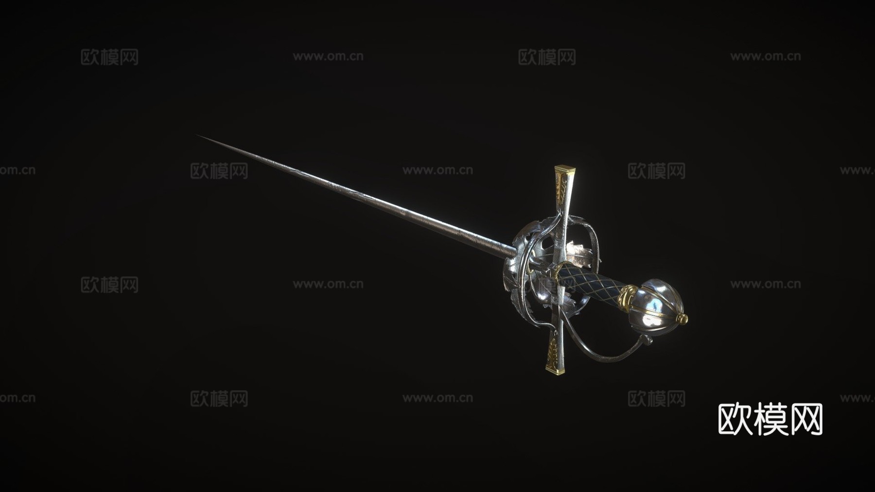 西班牙细剑3d模型下载（渲染图1）