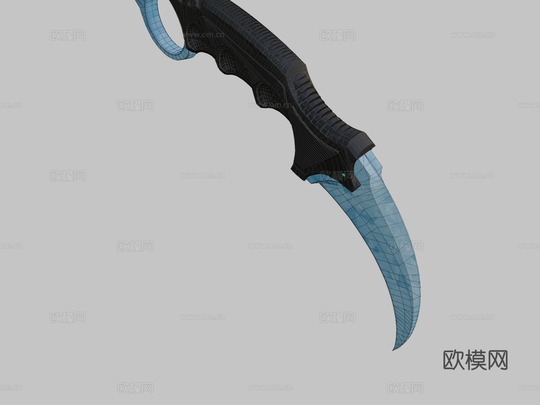 冻伤爪刀3d模型下载（渲染图2）
