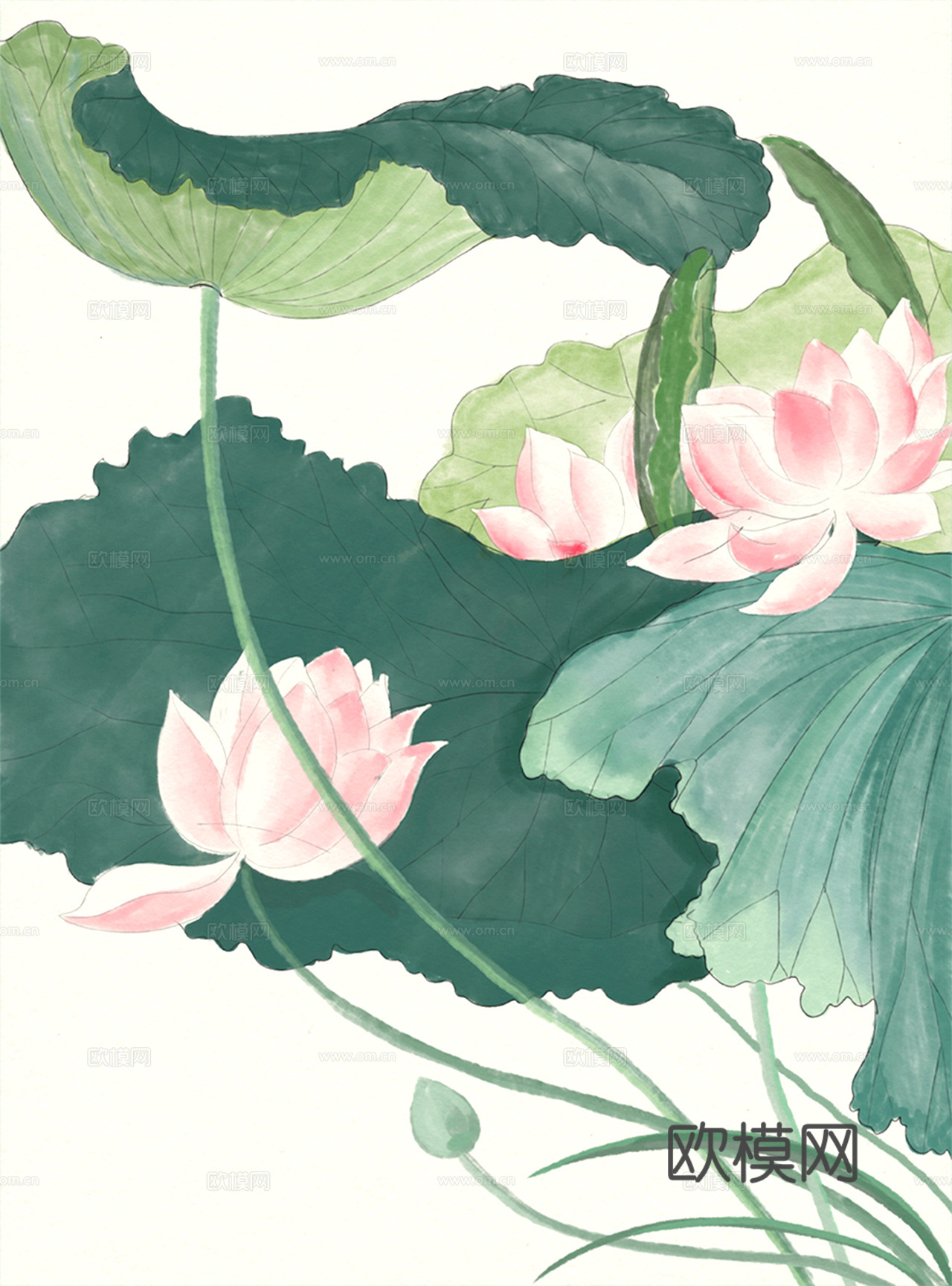 中式新中式挂画壁画字画山水花鸟背景墙壁纸装饰画抽象画油画下载