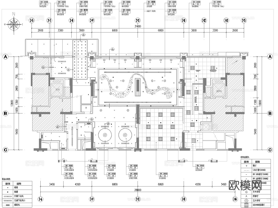 特色中餐厅 最新全套施工图合集cad施工图