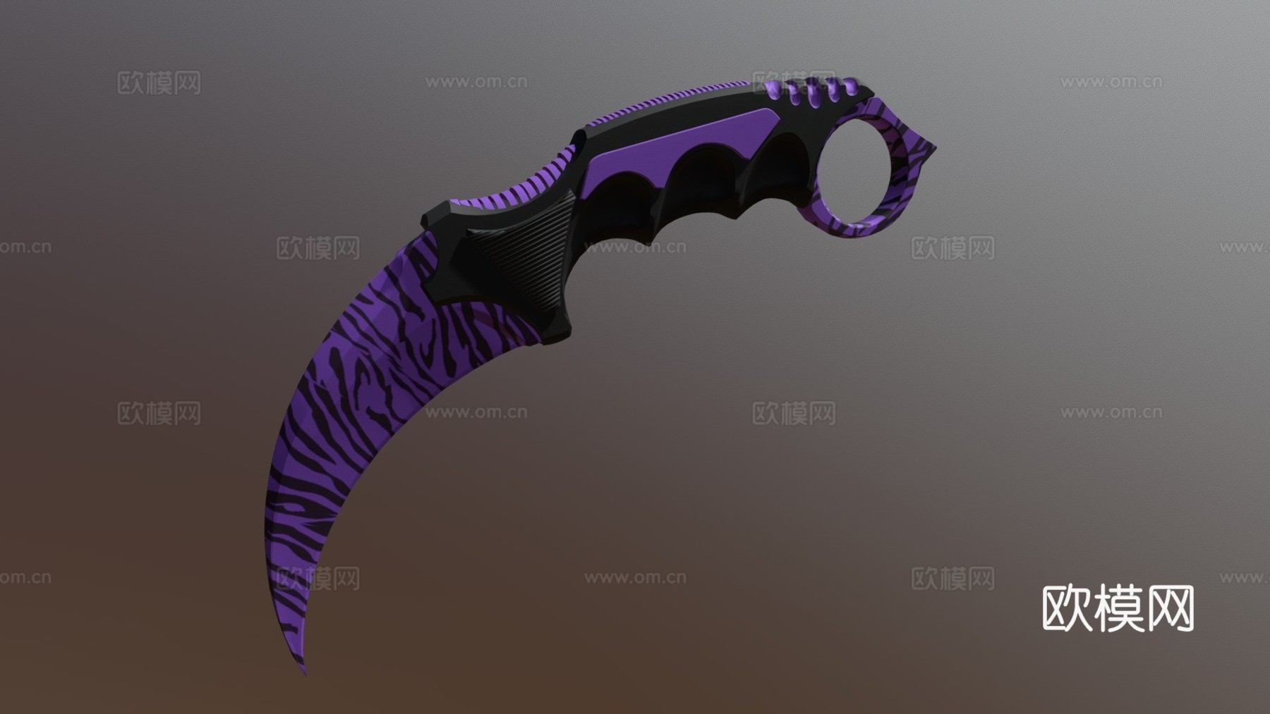 爪刀午夜猛虎3d模型下载（渲染图1）