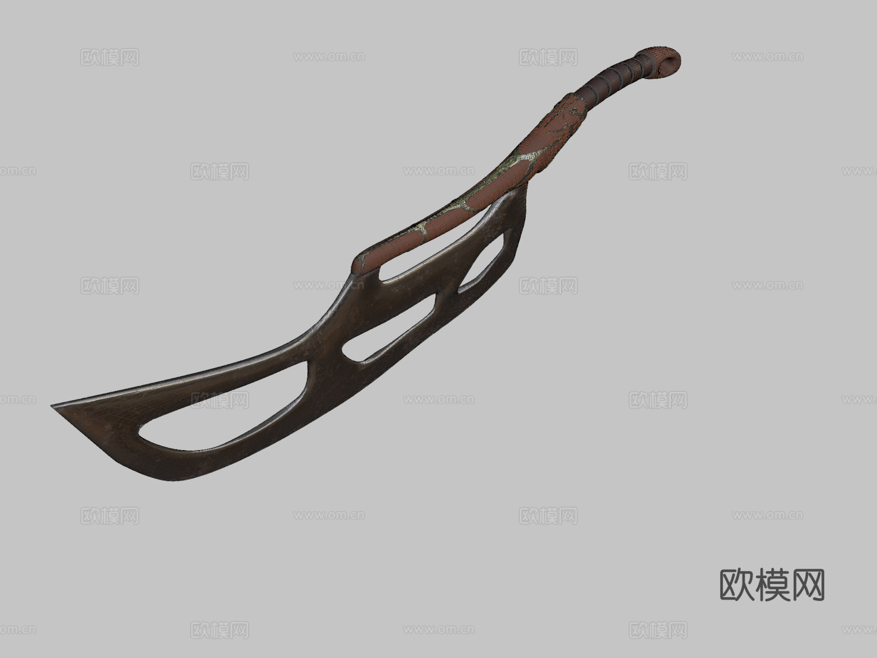 切肉刀第二版3d模型下载（渲染图2）