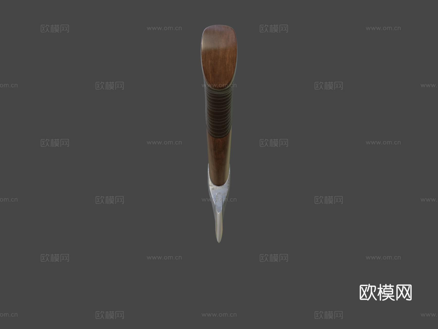 约翰尼曼手工狩猎斧游戏资产3d模型下载（渲染图7）