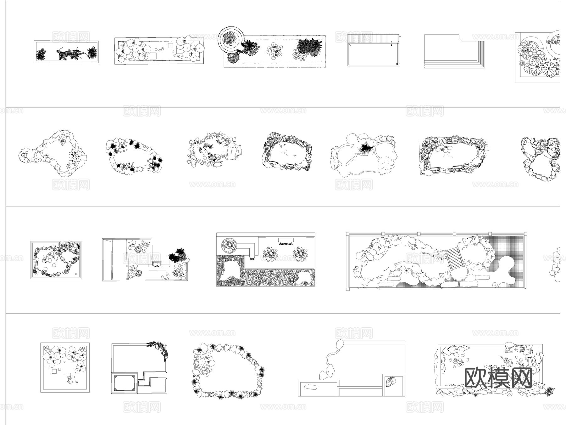 鱼池 观赏鱼池 私家水景 水庭园 鱼溏cad施工图