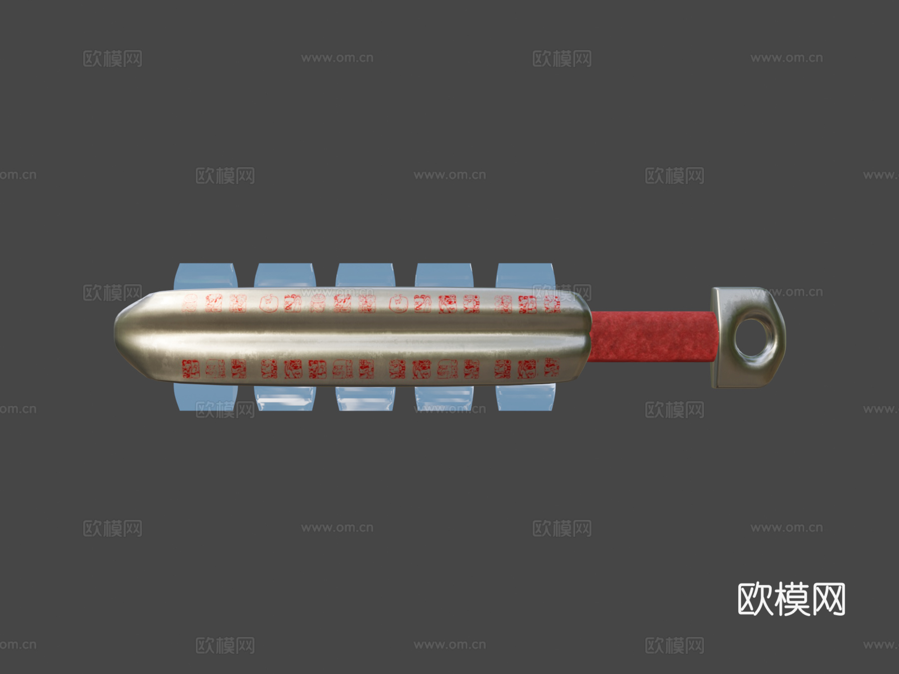 阿兹特克风格战斧3d模型下载（渲染图8）
