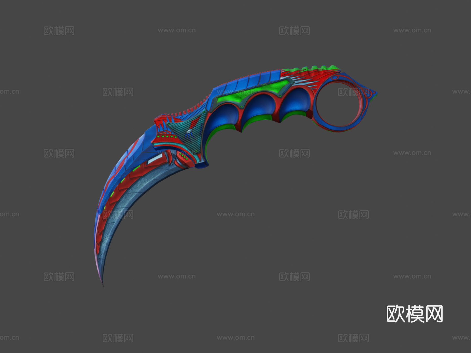 爪刀萨雷克斯3d模型3d模型下载（渲染图7）